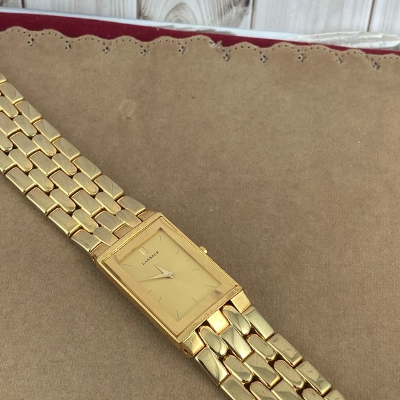 18 Karat Heavy Gold Plated Lassale by Seiko Watch - Picture 5 of 8